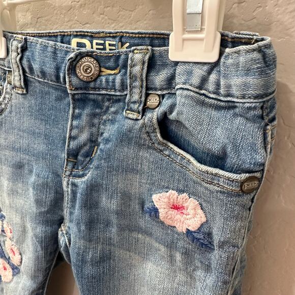 Peek Floral Embroidered Denim Jeans - Picture 2 of 8